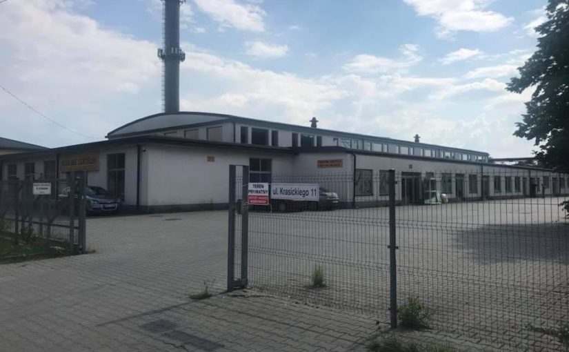 Zmiana sposobu użytkowania budynku hali produkcyjnej na budynek magazynowo-handlowo-administracyjno-mieszkalny. Radomsko, ul. Krasickiego